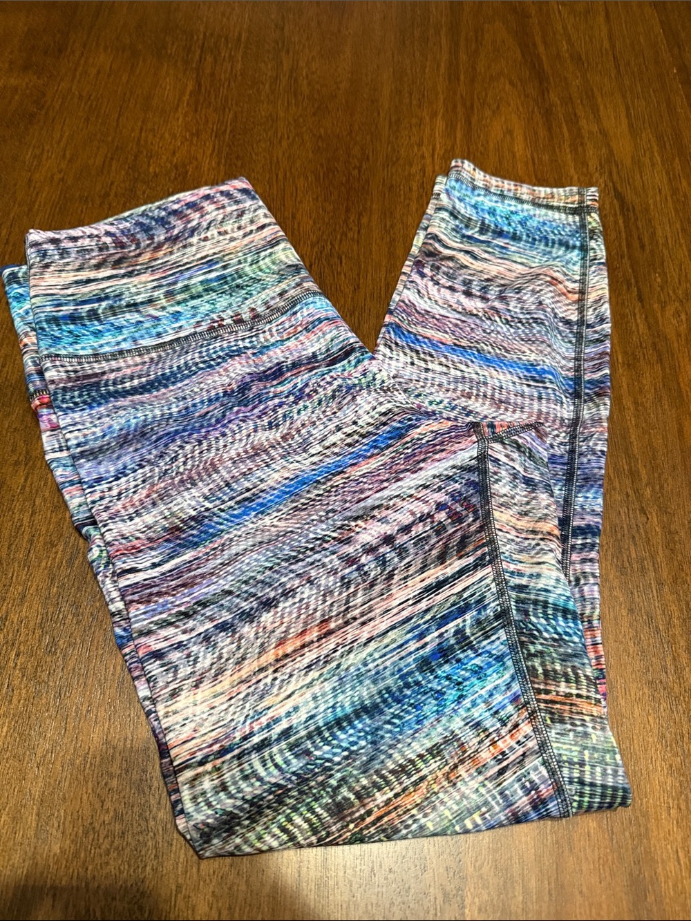 Lululemon Wunder Train High-Rise Tight 25 Digital Oasis White Multi Size 10